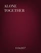 Alone Together SAB choral sheet music cover
